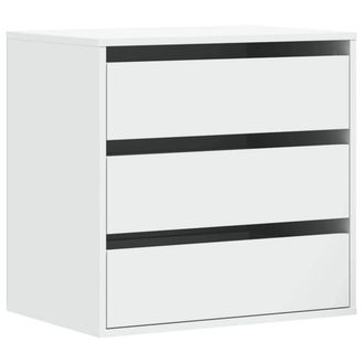 Berkfield Home Corner Chest of Drawers White 60x41x58 cm Engineered Wood | Size: 60 x 41 x 58 cm