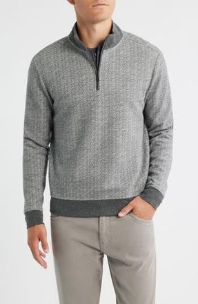 Robert Barakett Cedro Quarter Zip Pullover in Grey at Nordstrom Rack, Size Large
