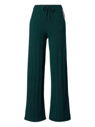 MC2 Saint Barth Dinard cable-knit trousers - Green