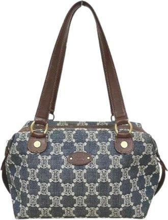 Celine Pre-owned Handbags, female, Blue, Size: ONE SIZE Pre-owned Macadam Denim 2way Bag