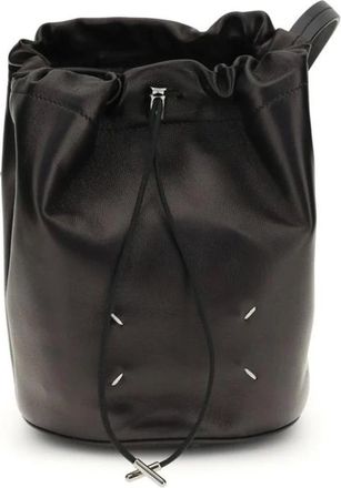 Maison Margiela Bucket Bags, female, Black, Size: ONE SIZE Bos Taurus Shoulder Bag