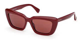 Max Mara MM0171 69S Womens Sunglasses Burgundy Size 54