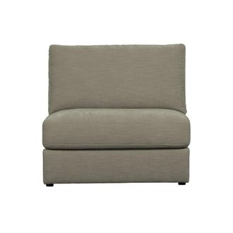Woood Sill&oacute;n de poli&eacute;ster gris