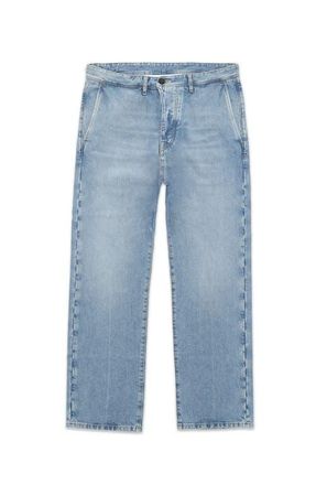 Fortela Reno Bleach Wash Denim Trousers in D230 at Nordstrom, Size 30 X 31 Eu