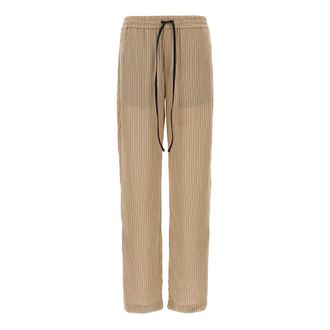 Victoria Beckham Dames, Broeken, Bruin, Maat: XS Zijde