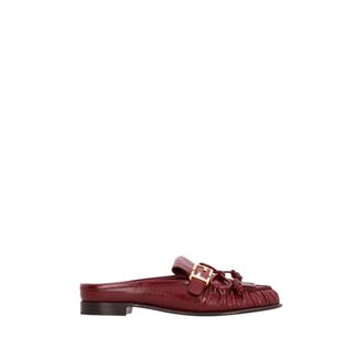 Fendi Baguette Leren Sabot - Dames - Slip ons - Rood - 41 EU - Leer - Schoenen