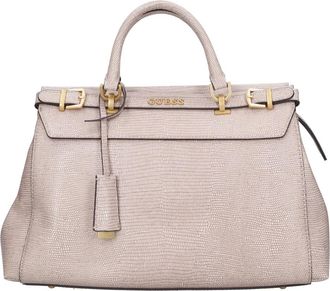 Guess Sestri Gesp Handtas - Dames - Handtassen - Beige - ONE Size - Leer - Tassen