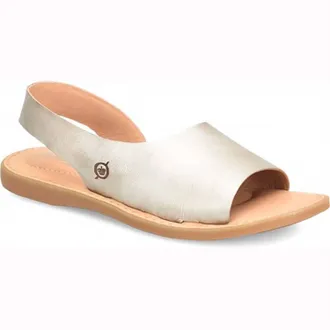 Born Womens Inlet Sandal In Light Gold Metallic