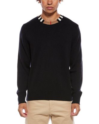 Burberry Wool & Cashmere-Blend Crewneck Sweater