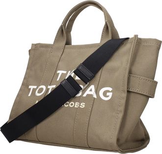 Marc Jacobs Womens Logo-Printed Fabric Tote Gray