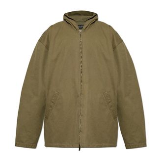 Balenciaga Jassen, Heren, Groen, M, Katoen, Capuchonjack