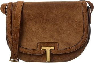 Tom Ford T-Lock Suede Crossbody
