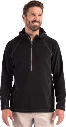 Clique Powder Recycled Fleece Mens Half Zip Hooded Pullover
