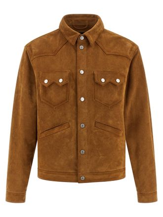 Dsquared2 Beige Polyvinyl Leather Mens Jacket
