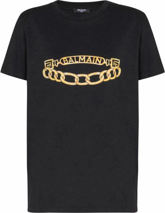 Balmain Mujer, Camisetas, Negro, Talla: S