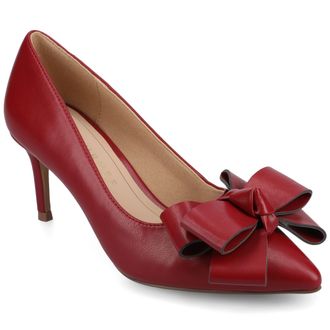 Journee Collection Women & apos;s Crystol Medium and Wide Width Evening Pumps