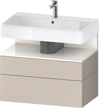 Duravit Qatego Mueble Bajo Lavabo, 1 Extra&iacute;ble Y 1 Caj&oacute;n, - Duravit