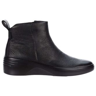 Ecco Ecco Soft 7 Wedge Leather Womens Ankle Boots - Black - Size:UK 5-5.5