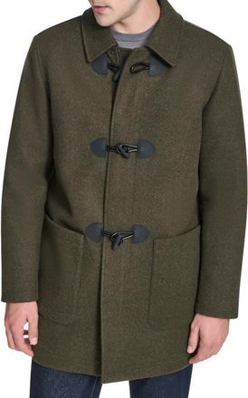 Cole Haan Water Repellent Duffle Coat in Olive at Nordstrom, Size X-Large