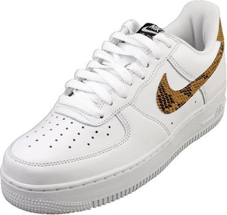 Nike Air Force 1 Low Retro Premium Mens Fashion Trainers in White Gold - 10.5 UK