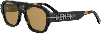 Fendi unisex, Accessoires, Bruin, Maat: 55 MM