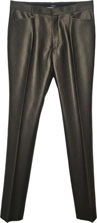 Tom Ford Pantaloni con pieghe e tasca a filetto - Verde