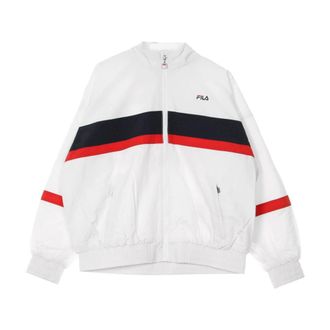 Fila Windjack Wit/Zwart/Rood - Dames - Zomerjassen - Wit - S - Jassen