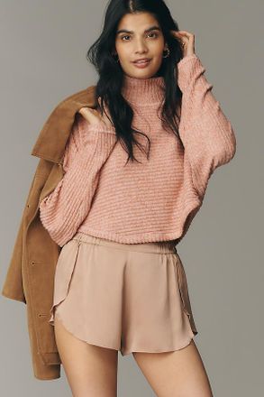 Pilcro Cozy Ribbed Turtleneck Batwing Pullover