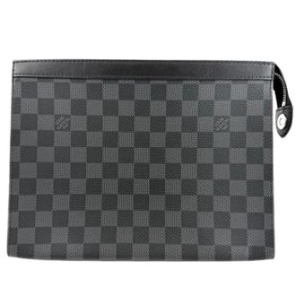 Louis Vuitton Pre-owned Damier Graphite Pochette - Heren - Pre-owned - Zwart - Maat: ONE Size