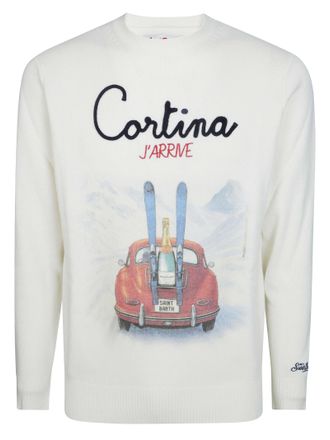 MC2 Saint Barth Print Cortina J Arrive Vintage Scenic Sweater