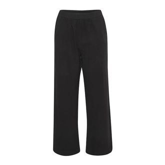 Kaffe Pantaloni Neri Ampi - - Trousers - Donna - Nero - L