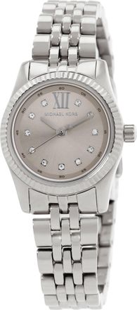 Michael Kors Petite Lexington Quartz Silver Dial Ladies Watch MK4843