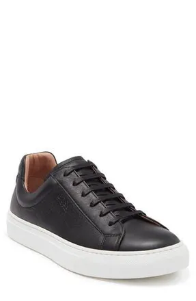 BOSS Hugo Boss Katie Leather Fashion Sneaker in Blk at Nordstrom Rack, Size 6