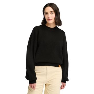 Timberland Womens Wool Blend Crew Jumper - Black - Size X-Large