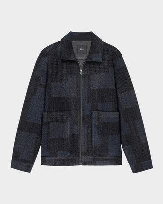 Rails Mens Simon Patchwork Boucle Jacket