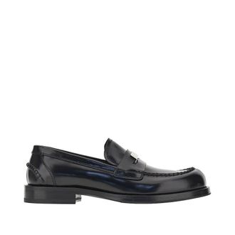 Dolce & Gabbana Logo plate leather loafers Man 40