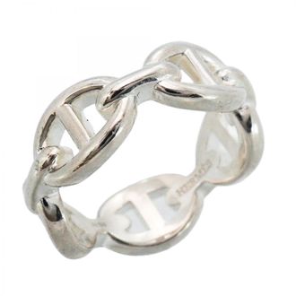 Herm&egrave;s Silver 925 Band Ring (Pre-Owned)