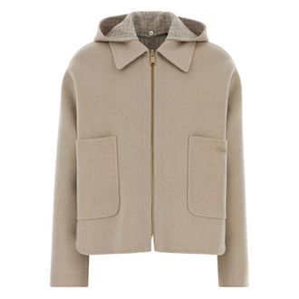 Fendi Sand Wool Reversible Jacket