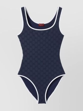 Gucci terry swimsuit high leg design