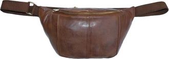 BTF-CPH Leren Bum Bag Donker Cognac - Dames - Heuptassen - Bruin - ONE Size - Leer - Tassen