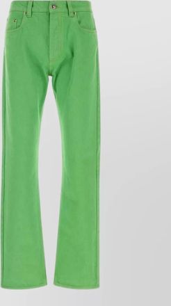 Versace denim jeans straight cut five pocket design