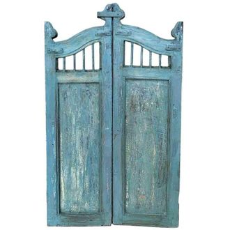 Wanderlust Deco Puerta De Madera Acabado Artesanal 80x3x103h Cm