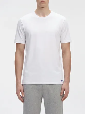 HUGO BOSS Set di due T-shirt in cotone con logo a contrasto e girocollo