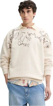 Desigual Hoodies & sweatvesten, Heren, Beige, S, Katoen, Sean Sweatshirt