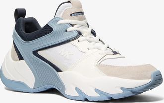Michael Kors Chase Mixed-Media Trainer