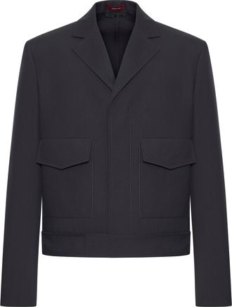 Gucci EMBOSSED WOOL GABARDINE JACKET - Gucci - Man