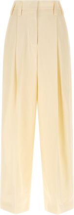 Jil Sander White Loose leg pants