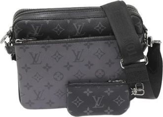 Louis Vuitton Pre-owned Vintage Canvas Cross Body Bag - Dames - Vintage Schoudertas - Zwart - ONE Size - Vintage