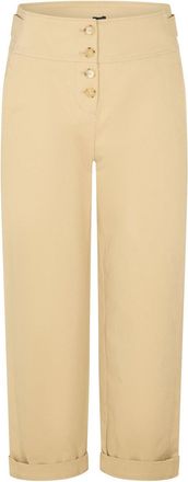 HUGO BOSS Womens W 10269210 01 Straight Leg Trousers in Medium Beige - Size 14 UK