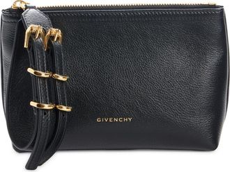 Givenchy Small Voyou Leather Zip Pouch in Black at Nordstrom
